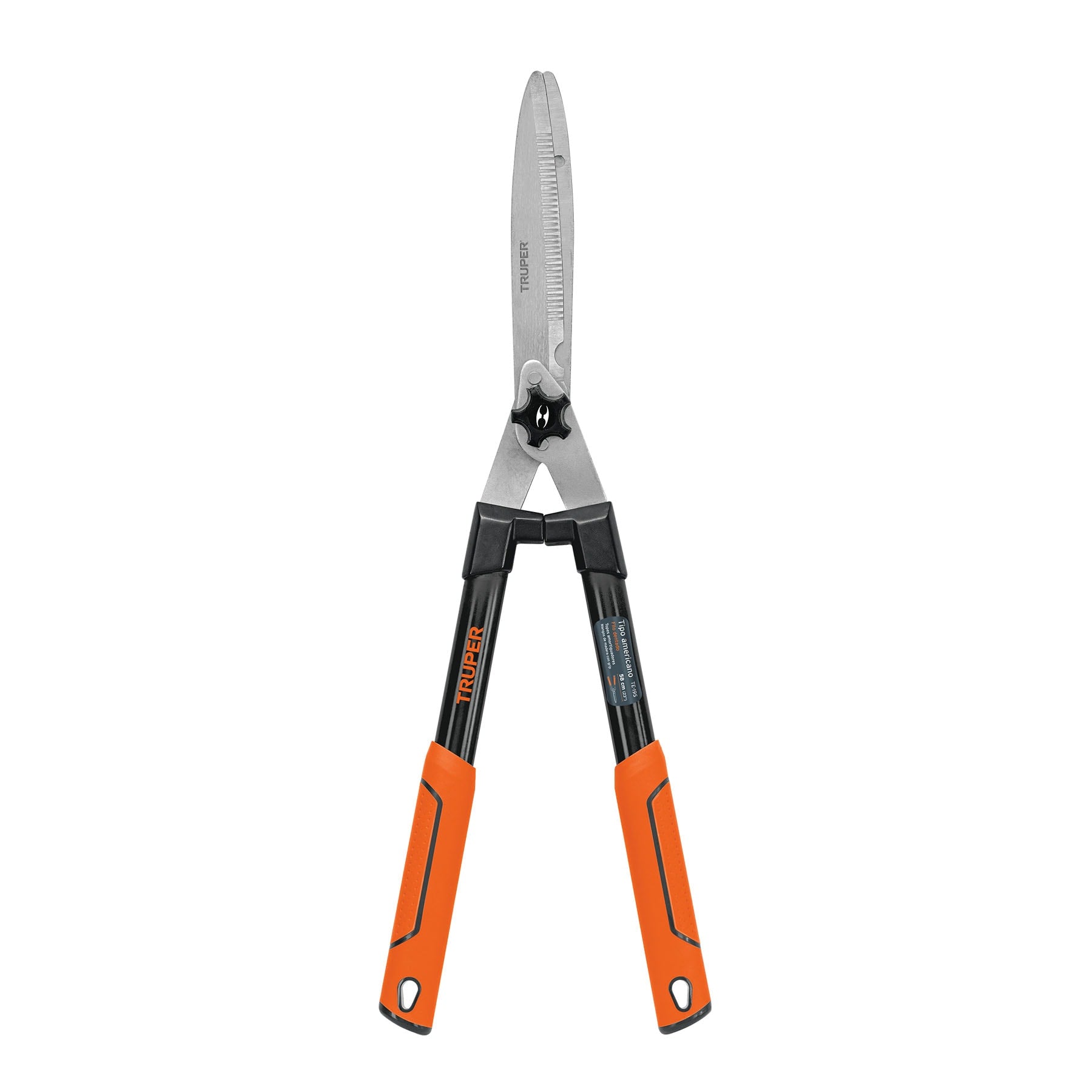 Tijera poda 60 cm filo dentado mango ovalado acero c/grip