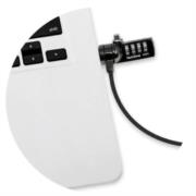 TECHZONE - Candado de Seguridad TechZone con Combinación Tipo T Cerradura de 4 dígitos Acero Inoxidable Recubierto de Vinil