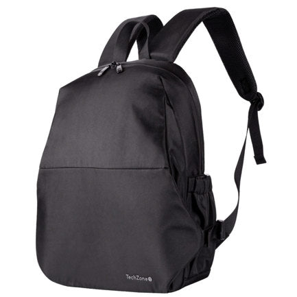 TECHZONE - Mochila TechZone Lite TZLBP13 15.6 Poliester 420 D Twill Color Negro Laterales Ajustables
