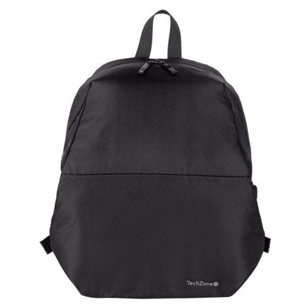 TECHZONE - Mochila TechZone Lite TZLBP13 15.6 Poliester 420 D Twill Color Negro Laterales Ajustables