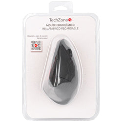 TECHZONE - Mouse Inalambrico TechZone Ergonomico Vertical