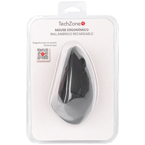 TECHZONE - Mouse Inalambrico TechZone Ergonomico Vertical