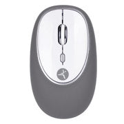 TECHZONE - Mouse Inalámbrico TechZone Jelly Mate Grey de ABS Silicón 3 Botones 1200 DPI con Batería AAA incluida Gris