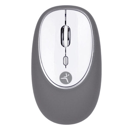 TECHZONE - Mouse Inalámbrico TechZone Jelly Mate Grey de ABS Silicón 3 Botones 1200 DPI con Batería AAA incluida Gris