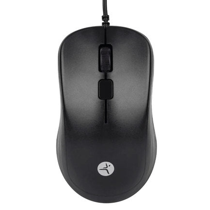 TECHZONE - Mouse Alambrico TechZone de Materiales ABS 3Botones 1200Dpi Longitud de Cable 1.35Metros