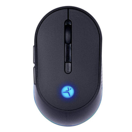 TECHZONE - Mouse Inalambrico TechZone Thunder Recargable BT DPI 1200 2400 3200 Luz RGB y Navegacion