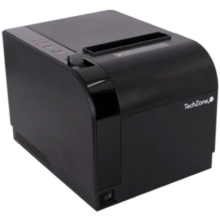 TECHZONE - Impresora Térmica TechZone TZBE301 80mm Vel 300mm/s 203dpi USB/Serial/RJ45/RJ11 Cortador Automático 1 Año Garantía