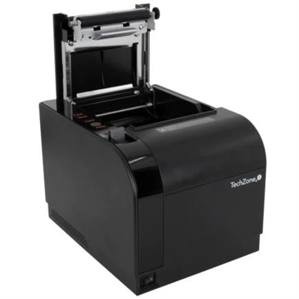 TECHZONE - Impresora Térmica TechZone TZBE301 80mm Vel 300mm/s 203dpi USB/Serial/RJ45/RJ11 Cortador Automático 1 Año Garantía