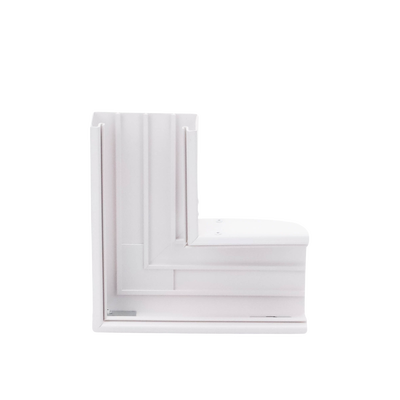 THORSMAN - Sección en "L" color blanco de PVC auto extinguible,  para canaleta TEK100 (5576-12100)