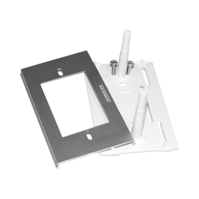 THORSMAN - Soporte y tapa universal color aluminio de PVC auto extinguible, para canaleta TEK100A y minicolumna THMICG