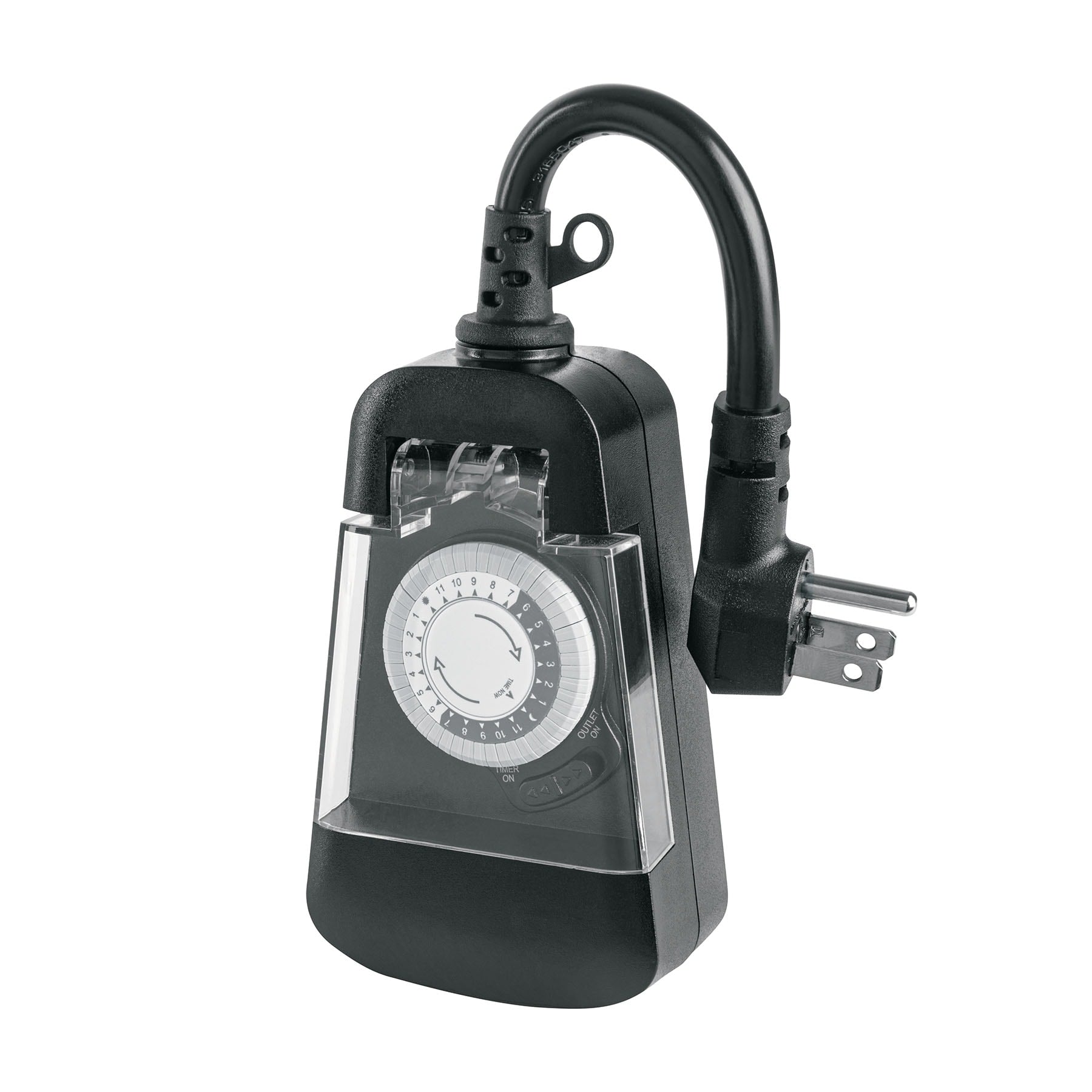 Temporizador analogico para uso en exteriores, Volteck
