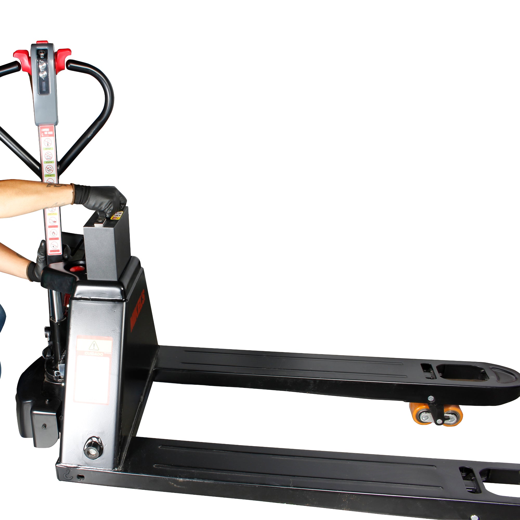 Patín hidráulico transpaleta eléctrica (2 ton / 48 V)