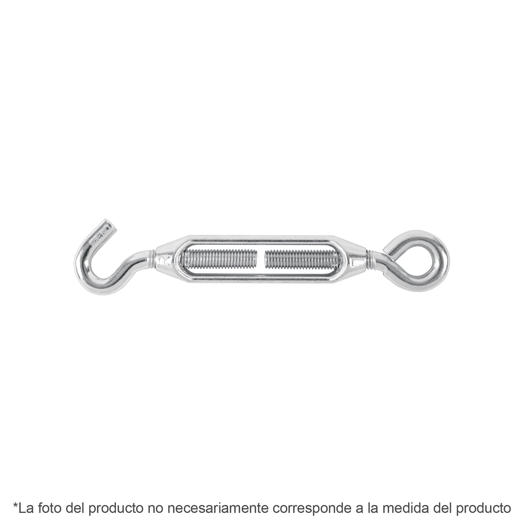 Tensor zinc 1/4' gancho-argolla, FIERO