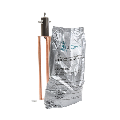 TOTAL GROUND - Electrodo para corriente máxima de 45 Amp. con Filtro y Compuesto H2Ohm.