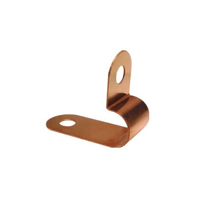 TOTAL GROUND - Abrazadera de Cobre para Fijar Cable a la Pared.