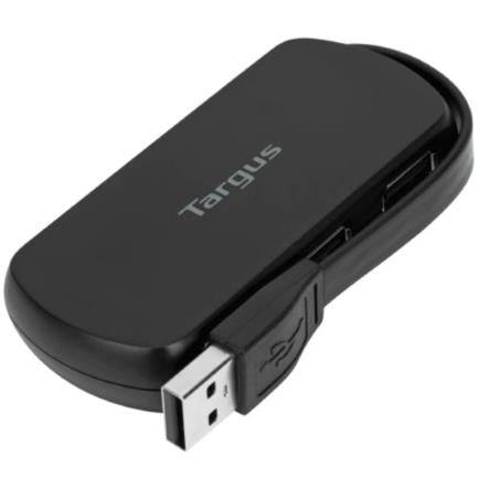 TARGUS - Concentrador USB Targus de 4 Puertos 2.0 Color Negro