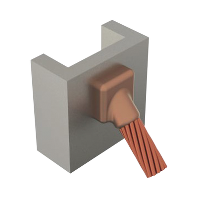 TOTAL GROUND - Molde para soldadura Exotermica de superficie Vertical a cable 1/0 Awg en 45 Grados
