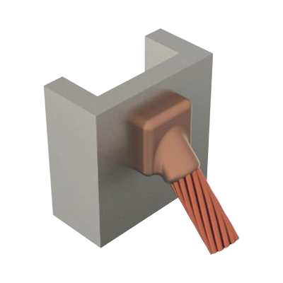 TOTAL GROUND - Molde para soldadura Exotermica de superficie Vertical a cable 2/0 Awg en 45 Grados