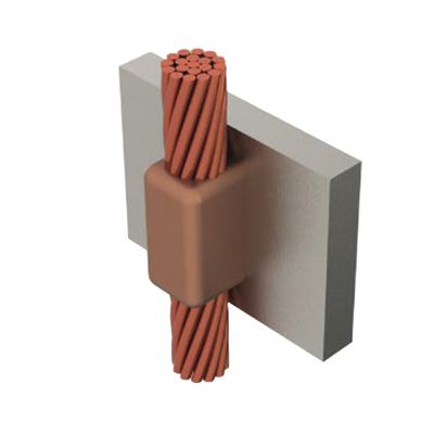 TOTAL GROUND - Molde para soldadura exotermica cable de paso vertical cal.2/0 a Placa Vertical.