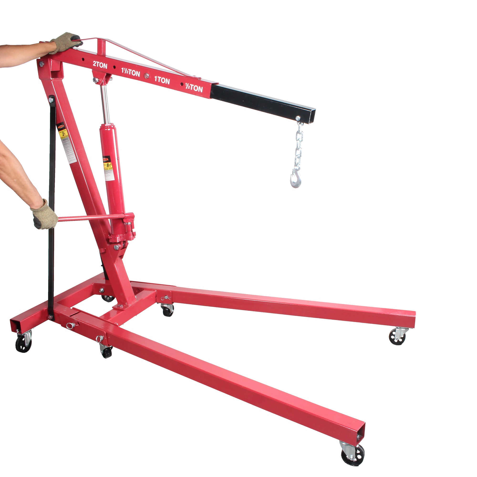 Pluma hidroneumática para motor plegable (2 ton)