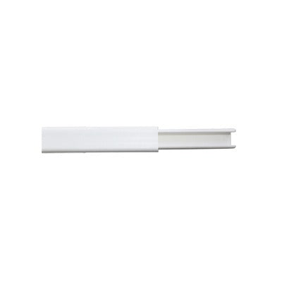THORSMAN - Canaleta blanca de PVC auto extinguible,  de 12 x 8 mm, tramo de 2m.