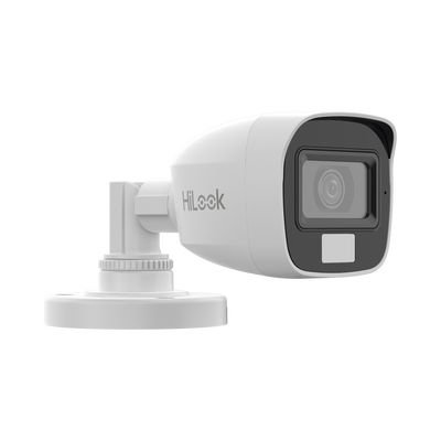 HILOOK BY HIKVISION - [Dual Light + ColorVu] Bala TURBOHD 2 megapixel / 20 mts IR + 20 mts luz blanca / Lente 2.8 (100° de Visión)  /  Exterior IP66 / Audio por Coaxitron / TVI-AHD-CVI-CVBS / Metal / Smart-Hybrid light