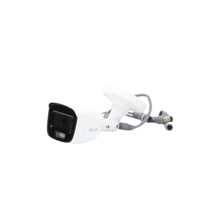 HILOOK BY HIKVISION - [ColorVu] Bala TURBOHD 2 Megapixel (1080p) / Imagen a Color 24/7 / Lente 2.8 mm / Microfono Integrado / Luz Blanca 20 mts / IP66 / Metálica