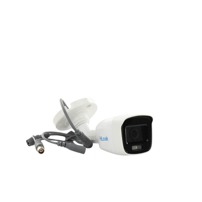 HILOOK BY HIKVISION - [ColorVu] Bala TURBOHD 2 Megapixel (1080p) / Imagen a Color 24/7 / Lente 2.8 mm / Luz Blanca 20 mts / IP66 / Policarbonato / Microfono Integrado