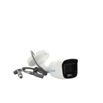 HILOOK BY HIKVISION - [ColorVu] Bala TURBOHD 2 Megapixel (1080p) / Imagen a Color 24/7 / Lente 2.8 mm / Luz Blanca 20 mts / IP66 / Policarbonato / Microfono Integrado