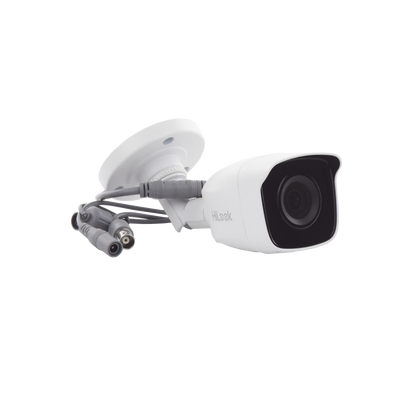 HILOOK BY HIKVISION - Bala TURBOHD 5 Megapíxel / Lente 2.8 mm (85° de Visión) / Exterior IP66 / IR EXIR 20 mts / TVI-AHD-CVI-CVBS/ Metal