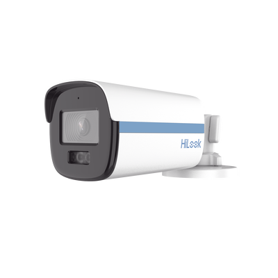 HILOOK BY HIKVISION - [Dual Light + ColorVu] Bala TURBOHD 3K / 5 Megapixel / Lente 3.6 mm / Audio por Coaxitron / 40 mts IR + 40 mts Luz Blanca / Exterior IP67 / Metal / dWDR