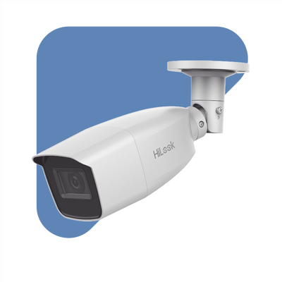 HILOOK BY HIKVISION - Bala TURBOHD 2 Megapíxel (1080p) / Lente Var. 2.8 a 12 mm / CLIMAS EXTREMOS / IR EXIR Inteligente 40 mts / Exterior IP66 / TVI-AHD-CVI-CVBS / dWDR