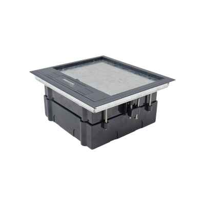 THORSMAN - Caja de Piso para Cuatro Módulos Universales (Socket M4), para Alimentación Eléctrica y Redes de Datos (11000-43401) No Incluye Faceplates