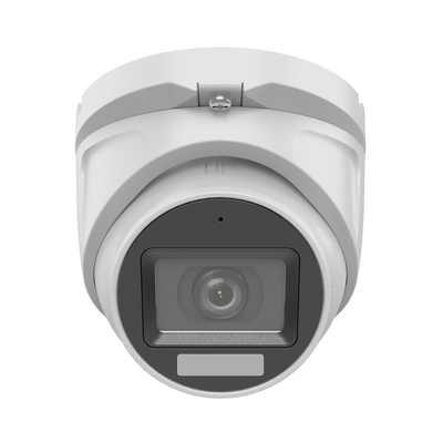 HILOOK BY HIKVISION - [Dual Light + ColorVu] Turret TURBOHD 2 megapixel / 30 mts IR + 20 mts luz blanca/ Lente 2.8 (100° de Visión) / Exterior IP66 / Audio por Coaxitron / TVI-AHD-CVI-CVBS / Metal / Smart-Hybrid light