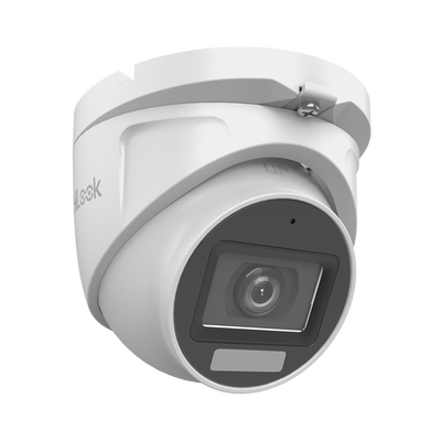 HILOOK BY HIKVISION - [Dual Light + ColorVu] Turret TURBOHD 2 megapixel / 30 mts IR + 20 mts luz blanca/ Lente 2.8 (100° de Visión) / Exterior IP66 / Audio por Coaxitron / TVI-AHD-CVI-CVBS / Metal / Smart-Hybrid light