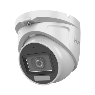 HILOOK BY HIKVISION - [Dual Light + ColorVu] Turret TURBOHD 2 megapixel / 30 mts IR + 20 mts luz blanca/ Lente 2.8 (100° de Visión) / Exterior IP66 / Audio por Coaxitron / TVI-AHD-CVI-CVBS / Metal / Smart-Hybrid light