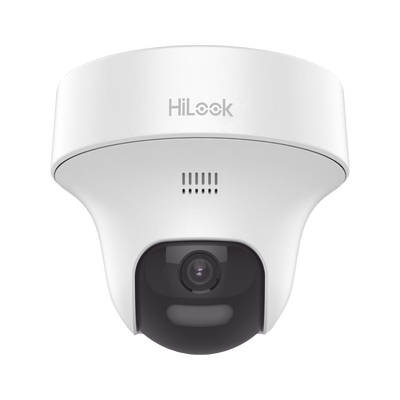HILOOK BY HIKVISION - [Audio Bidireccional + Dual Light + ColorVu] Turret PT TURBOHD 2 Megapixel (1080p) / Lente 3.6 mm / 25 mts IR EXIR + 20 mts Luz Blanca / Micrófono y Bocina Integrado / dWDR