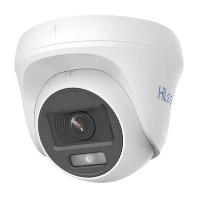 HILOOK BY HIKVISION - [ColorVu] AUDIO POR COAXITRON / Turret TURBOHD 1080p / Imagen a Color 24/7 / Lente 2.8 mm / Luz Blanca 20 mts / Uso Interior / Policarbonato
