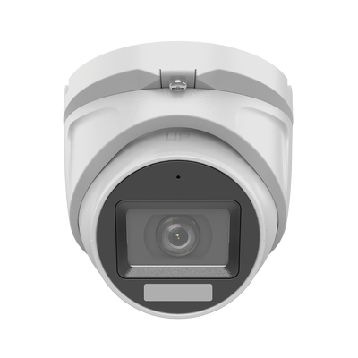 HILOOK BY HIKVISION - [Dual Light + ColorVu] Turret TURBOHD 3K megapixel / 30 mts IR + 20 mts luz blanca/ Lente 2.8 (105° de Visión) / Exterior IP66 / Audio por Coaxitron / TVI-AHD-CVI-CVBS / Metal  / Smart-Hybrid light