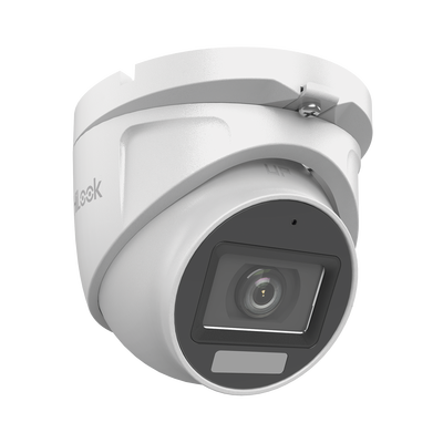 HILOOK BY HIKVISION - [Dual Light + ColorVu] Turret TURBOHD 3K megapixel / 30 mts IR + 20 mts luz blanca/ Lente 2.8 (105° de Visión) / Exterior IP66 / Audio por Coaxitron / TVI-AHD-CVI-CVBS / Metal  / Smart-Hybrid light