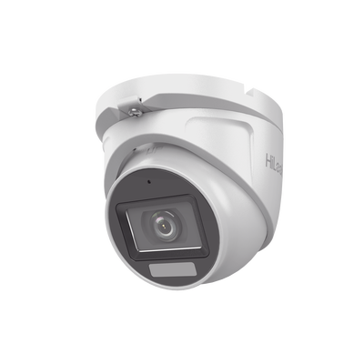 HILOOK BY HIKVISION - [Dual Light + ColorVu] Turret TURBOHD 3K megapixel / 30 mts IR + 20 mts luz blanca/ Lente 2.8 (105° de Visión) / Exterior IP66 / Audio por Coaxitron / TVI-AHD-CVI-CVBS / Metal  / Smart-Hybrid light