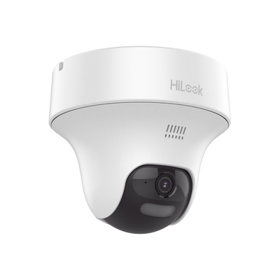 HILOOK BY HIKVISION - [Audio Bidireccional + Dual Light + ColorVu] PT TURBOHD 3K (5 Megapíxel) / Lente 3.6 mm / 25 mts IR EXIR + 20 mts Luz Blanca / Micrófono y Bocina Integrado  / dWDR / Uso Interior / Plástico