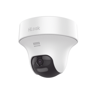 HILOOK BY HIKVISION - [Audio Bidireccional + Dual Light + ColorVu] PT TURBOHD 3K (5 Megapíxel) / Lente 3.6 mm / 25 mts IR EXIR + 20 mts Luz Blanca / Micrófono y Bocina Integrado  / dWDR / Uso Interior / Plástico
