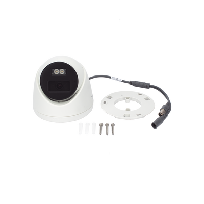 HILOOK BY HIKVISION - [Audio Bidireccional + Dual Light + ColorVu] Turret TURBOHD 2 Megapixel (1080p) / Lente 2.8 mm / 40 mts IR EXIR + 40 mts Luz Blanca / Micrófono y Bocina Integrado / Exterior IP67 / dWDR