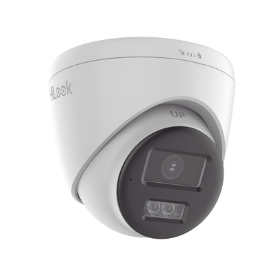 HILOOK BY HIKVISION - [Audio Bidireccional + Dual Light + ColorVu] Turret TURBOHD 2 Megapixel (1080p) / Lente 2.8 mm / 40 mts IR EXIR + 40 mts Luz Blanca / Micrófono y Bocina Integrado / Exterior IP67 / dWDR