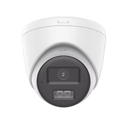HILOOK BY HIKVISION - [Audio Bidireccional + Dual Light + ColorVu] Turret TURBOHD 2 Megapixel (1080p) / Lente 2.8 mm / 40 mts IR EXIR + 40 mts Luz Blanca / Micrófono y Bocina Integrado / Exterior IP67 / dWDR