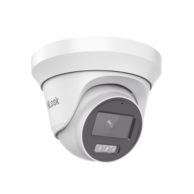 HILOOK BY HIKVISION - [Audio Bidireccional + Dual Light + ColorVu] Turret TURBOHD 3K / 5 Megapixel / Lente 2.8 mm / 40 mts IR EXIR + 40 mts Luz Blanca / Micrófono y Bocina Integrado / Exterior IP67 / dWD