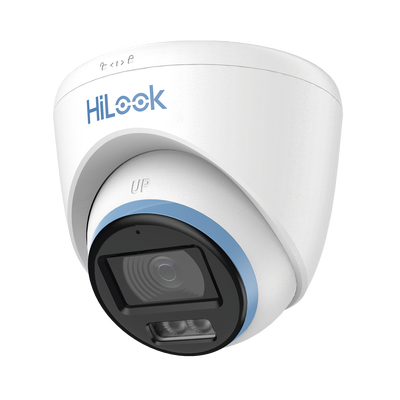 HILOOK BY HIKVISION - [Dual Light + ColorVu] Turret TurboHD 3K / 5 Megapixel / Lente 3.6 mm / 40 mts IR EXIR + 40 mts Luz Blanca / Micrófono Integrado / Exterior IP67 / dWDR