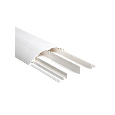 THORSMAN - Ducto media caña color blanco de dos vias, de PVC auto extinguible,  90.5 x 19.7 x 1220mm (9400-01250)