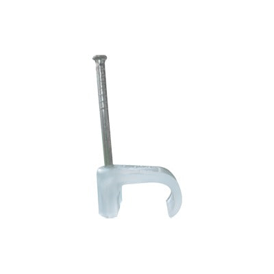 THORSMAN - Grapa para cable plano de 6mm color transparente (100pzs) (3210-00100)